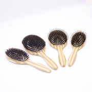 Wild Boar Bristle Hair Brush Cleaning Brush Airbag Straight Hair
